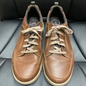 Rockport Men's Brown and Tan Shock Absorbing Memory Foam Shoes